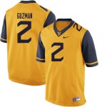 Men's West Virginia Mountaineers NCAA #2 Noah Guzman Yellow Authentic Nike 2020 Stitched College Football Jersey QS15R40ZH